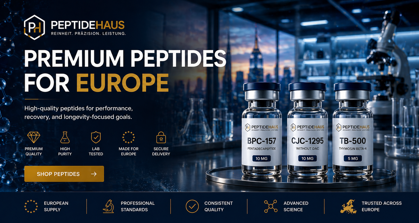 PeptideHaus COA documentation and lab standards