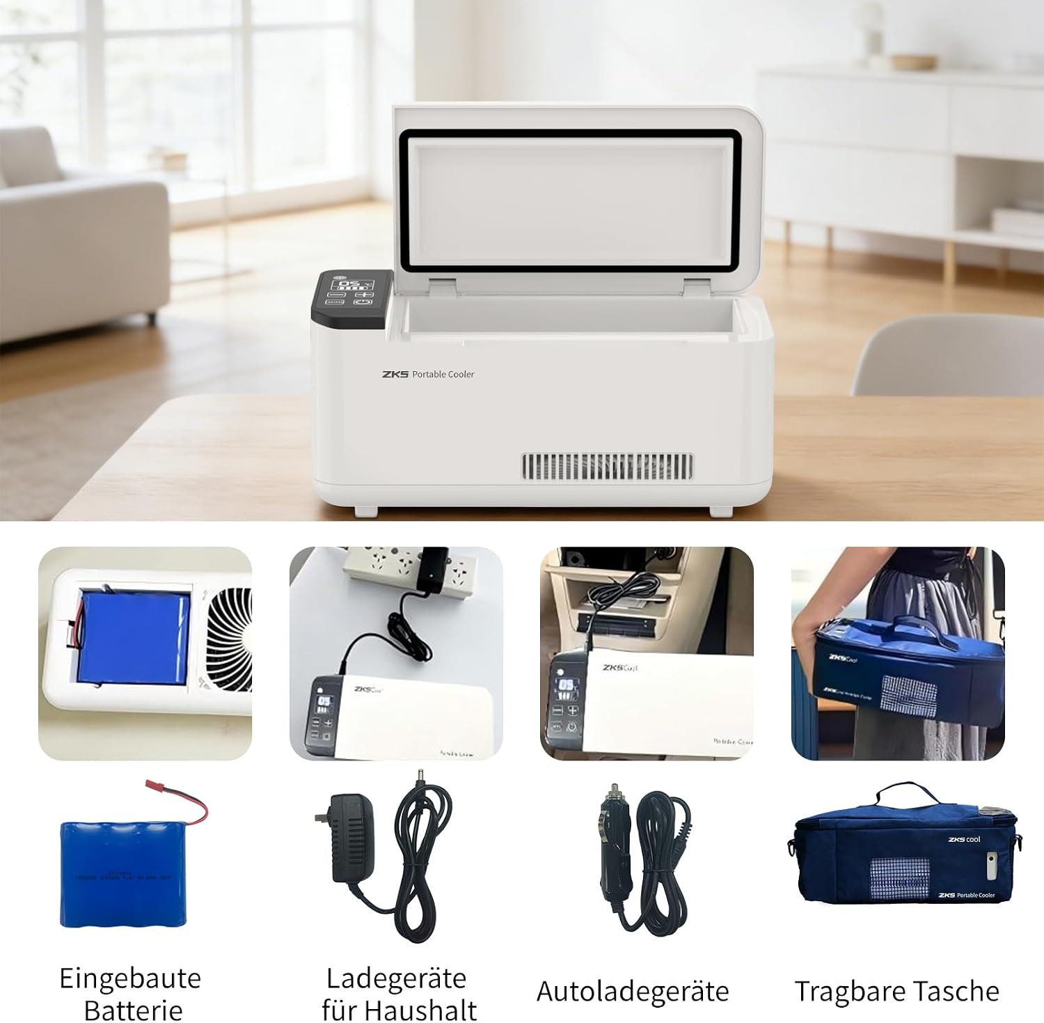 Portable Insulin Cooler Box, Intelligent Electric Mini Fridge for Travel