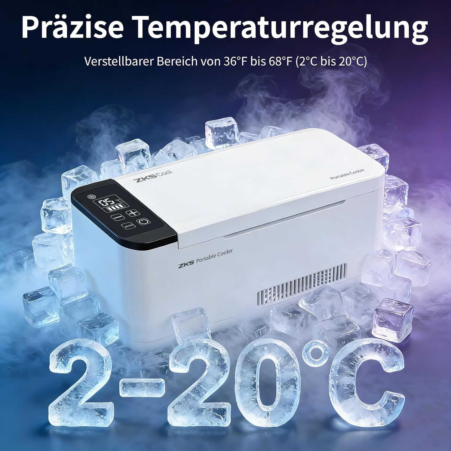Portable Insulin Cooler Box, Intelligent Electric Mini Fridge for Travel