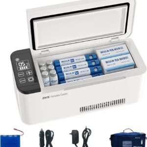 Portable Insulin Cooler Box, Intelligent Electric Mini Fridge for Travel