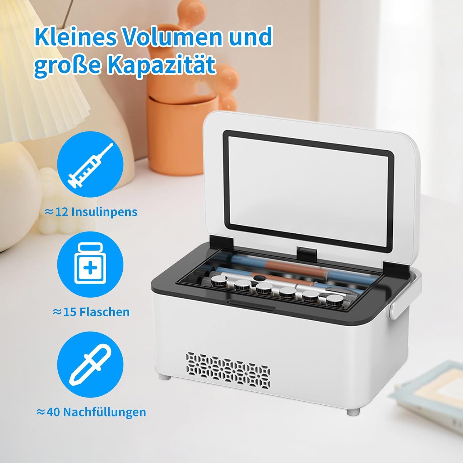Portable Electric Insulin Cooler Box with LCD Temperature Display