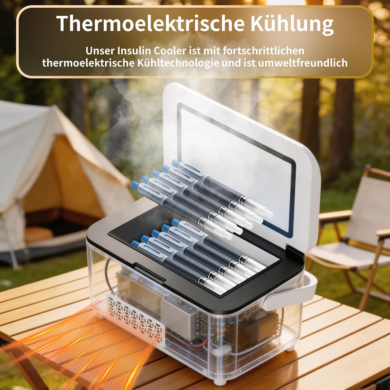 Portable Electric Insulin Cooler Box with LCD Temperature Display
