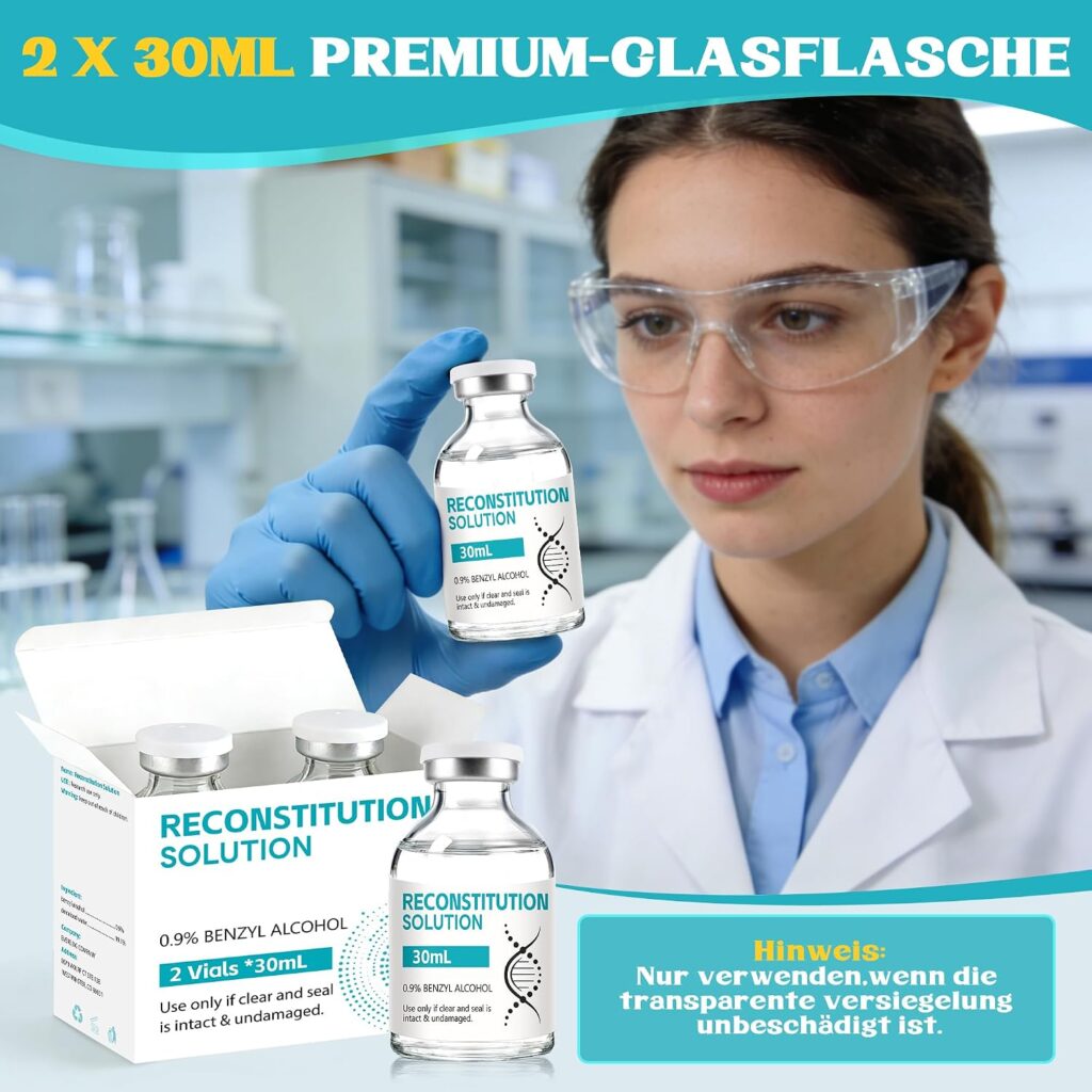 Tiezeeu 30ml Sealed Glass Sample Vials, Set of 2